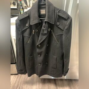 Lanzzino Peacoat in black. Men’s size XXL. Lightly Used.